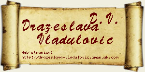 Dražeslava Vladulović vizit kartica